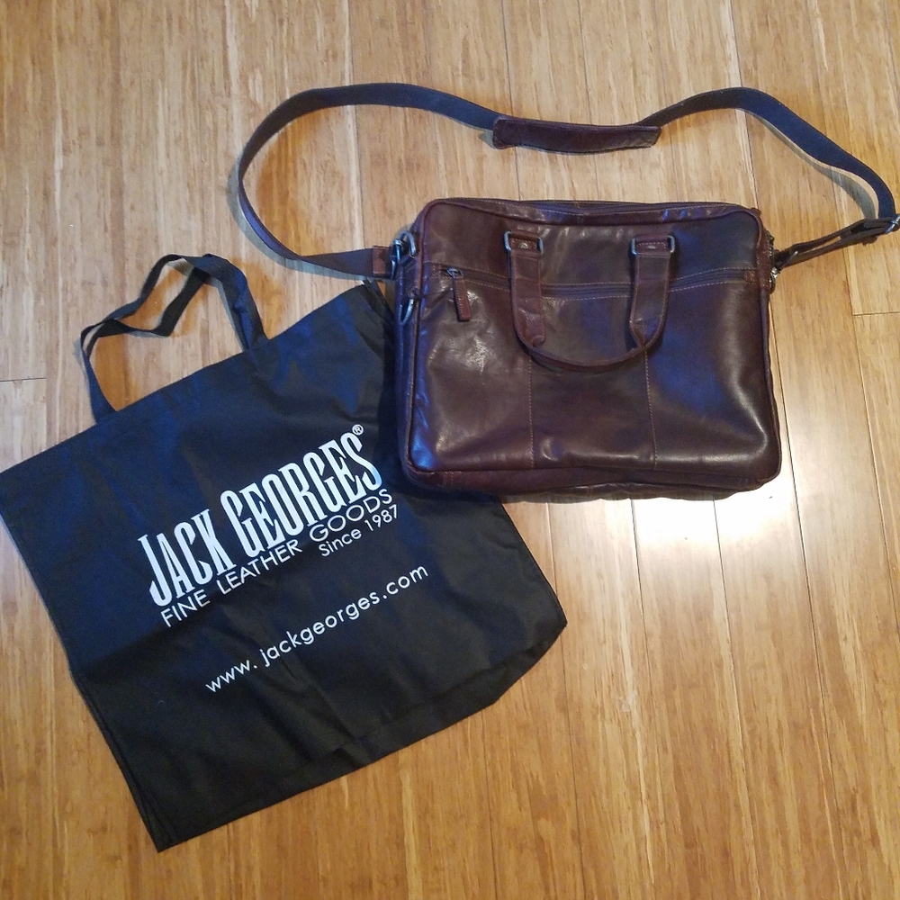 Jack Georges Leather Breifcase